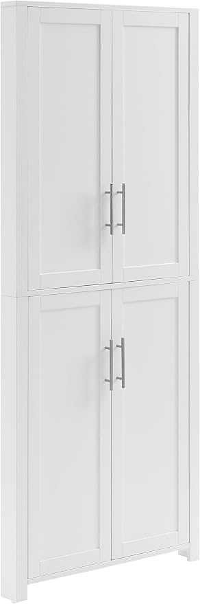 Crosley Furniture Savannah Traditional Corner Pantry Storage Cabinet by CrosleyFurniture