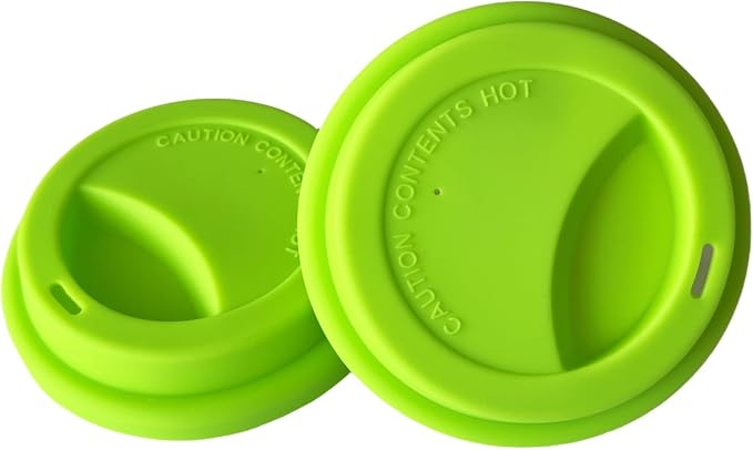 Silicone Cup Covers, Reusable Silicone Lids by NumRealmNumberIDTagsLabels