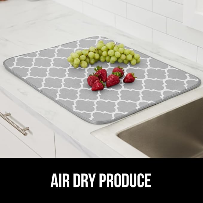 GORILLA GRIP Ultra Water Absorbent Microfiber Dish Drying Mat, Slip Resistant - Image 9