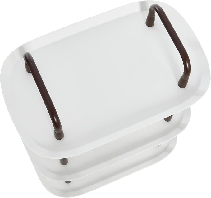 Main + Mesa Modern Plastic and Metal 3-Tier Trolley - Image 8