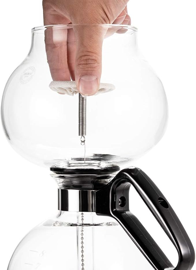 Yama Glass 8-Cup Stovetop Siphon Coffee Maker, 24 Oz Vacuum Brew, - Image 3