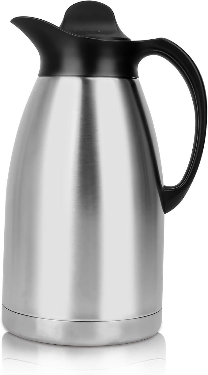 ShineMe 68Oz Coffee Carafes for Keeping Hot, Double Walled Vacuum Stainless by ShineMe