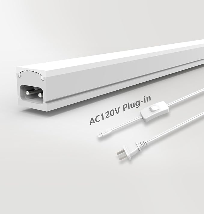 Leetdud Under Cabinet Lighting Plug in, 16 Inch 1 Pc, Linkable AC120V 3CCT by Leetdud