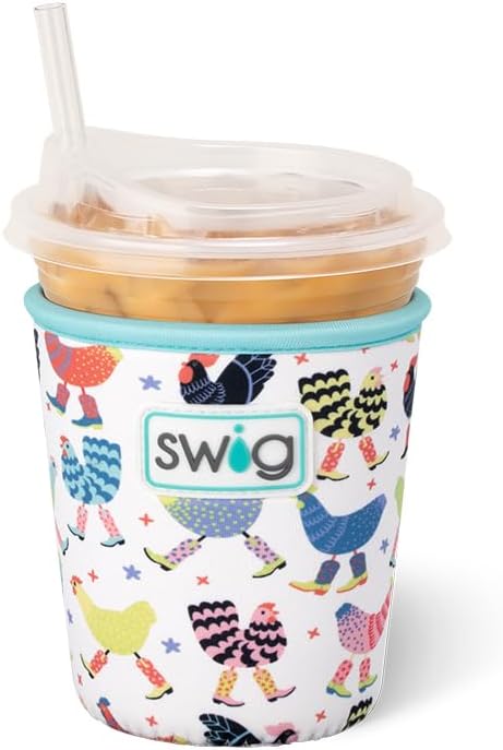 Swig Life Small Iced Cup Coolie, 16-20oz Iced Coffee Cup Insulator Sleeve by SwigLife