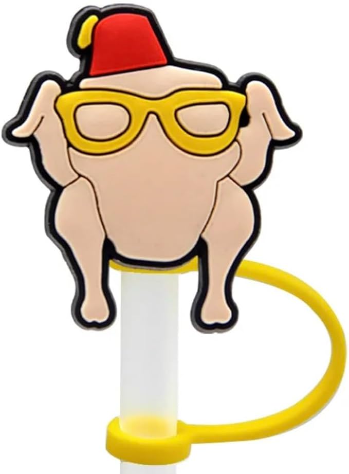 6 Pack Straw Toppers Compatible - Image 3