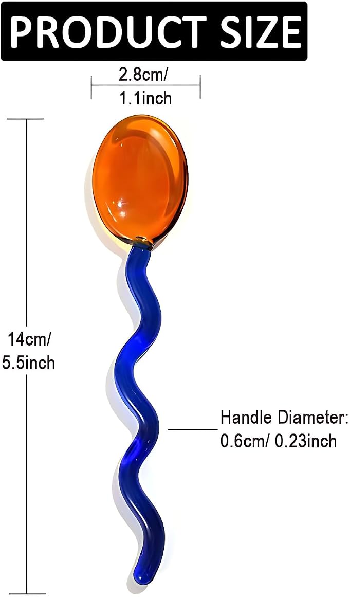 Glass Spoons Clear Coffee Stirring Spoon Milk Cocktail Drinks Espresso Mixing - Image 6