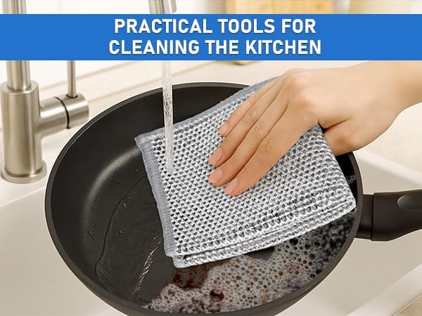 Aidoclip Non-Scratch Steel Wool Dishcloth - Image 6