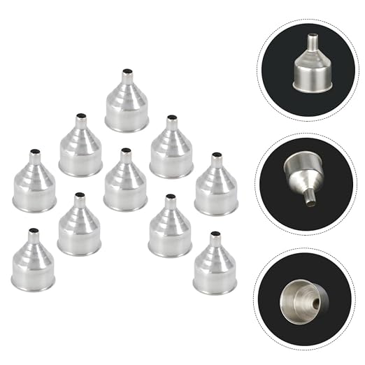 10Pcs Stainless Steel Kitchen Funnels - Image 2