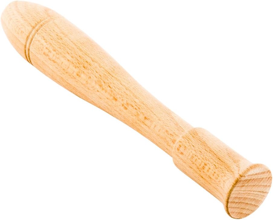 Restaurantware Bar Lux 7.5 Inch Cocktail Muddler 1 Break-Resistant Drink Muddler - Streamlined Design Durable Natural Wood Bar Muddler Crush Herbs Spices And Berries