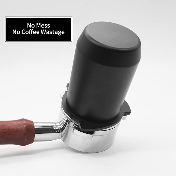 54mm Espresso Dosing Cup for Portafilter, Matte Black Grounds Cup - Image 4