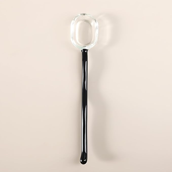 Small Fancy Glass 6.1 Inches Teaspoons Transparent Crystal Heat Resistant - Image 9