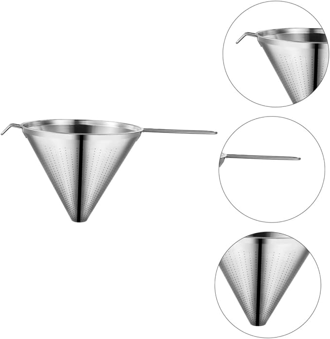 NUOBESTY 1Pc Stainless Drip Filter Funnel Reusable Kitchen Strainer - Image 5