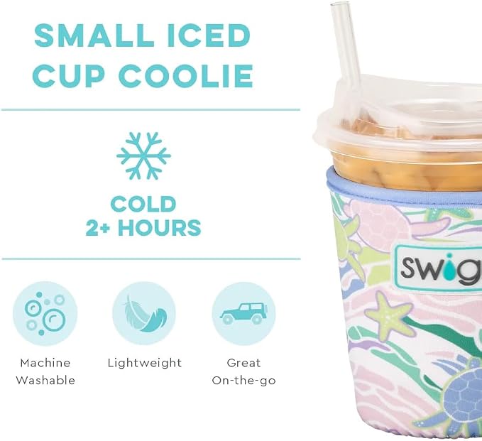 Swig Life Small Iced Cup Coolie, 16-20oz Iced Coffee Cup Insulator Sleeve - Image 4