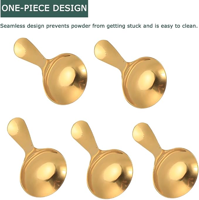 Watris Veiyi 5PCS Short Handle Spoons, Small Scoops - Image 5
