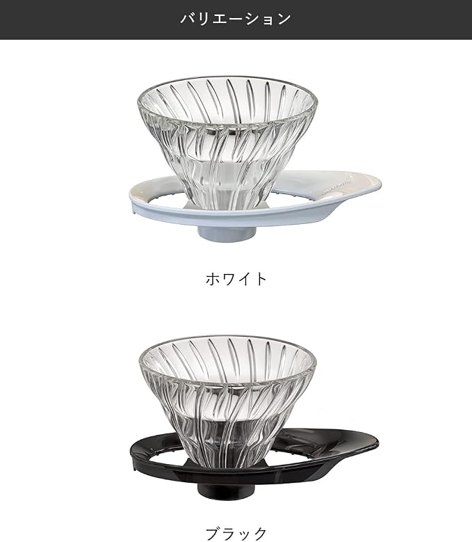 HARIO V60 VDGR-01-B Heat Resistant Glass Transparent Dripper, - Image 4