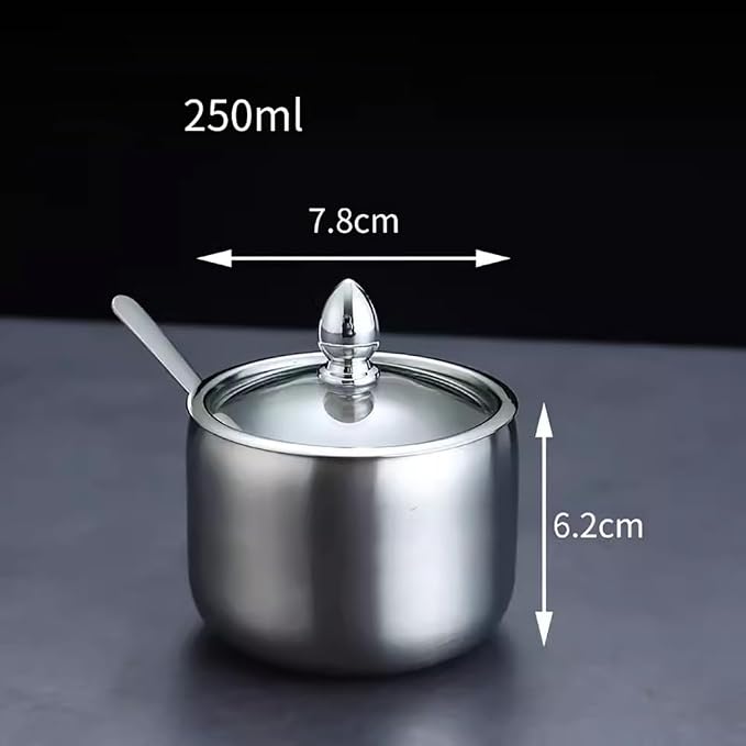 Stainless Steel Sugar Bowl - Image 2
