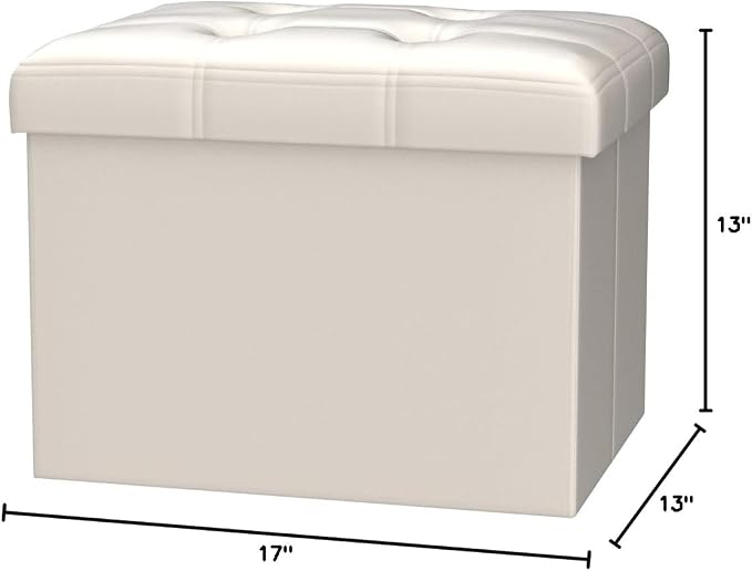Bsketa Storage Ottoman, Folding Foot Stool - Image 3