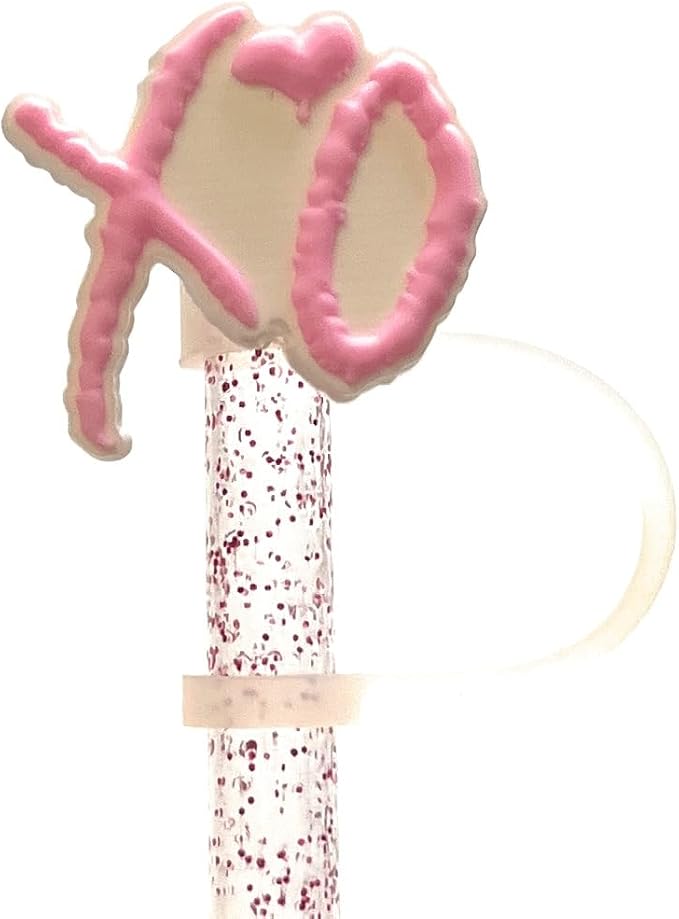 6 Pack 8mm Valentine's Straw Toppers, Silicone Straw Tip Covers - Image 6