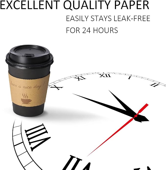 BYSNOW 500 pack 12 oz Disposable Coffee Cups - Image 3