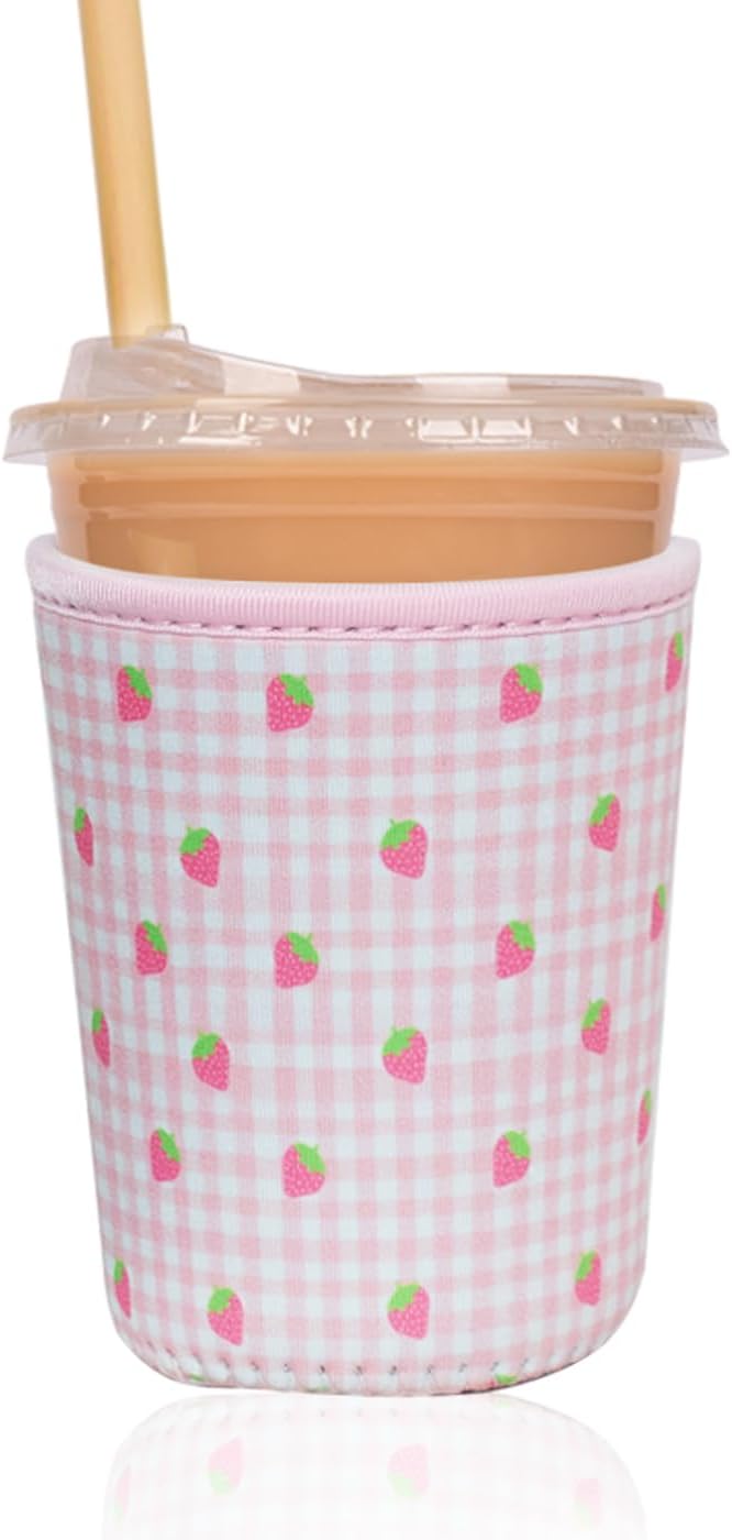 Reusable Insulated Sleeve for Iced Coffee Cup, Coffee Neoprene Sleeve for Cold by Unknown