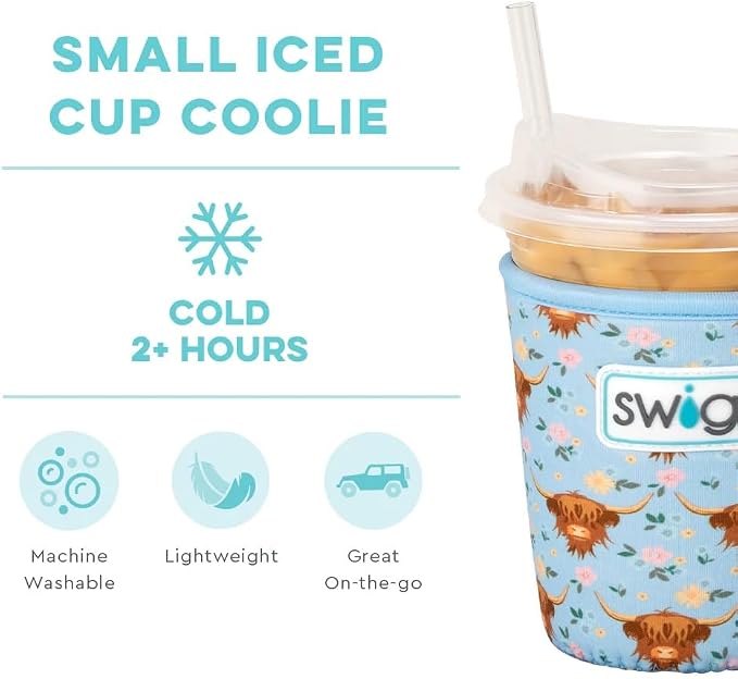 Swig Life Small Iced Cup Coolie, 16-20oz Iced Coffee Cup Insulator Sleeve - Image 3
