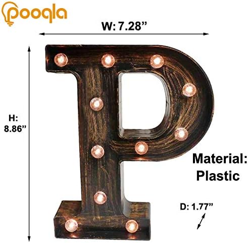 Pooqla Vintage Light Up Marquee Letters - Image 5