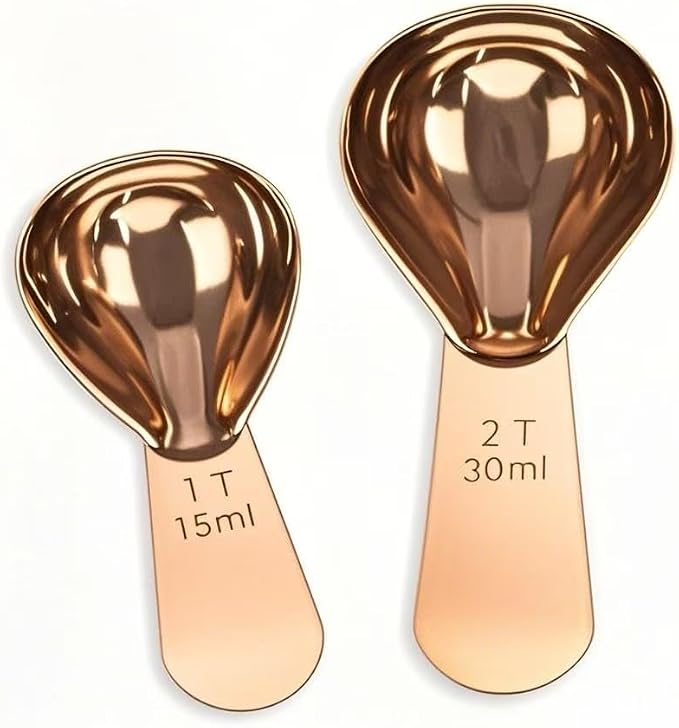 Coffee Measuring Spoons Set, 15ml 30ml Stainless Steel Scoop, Coffee Scoop Set by Unknown