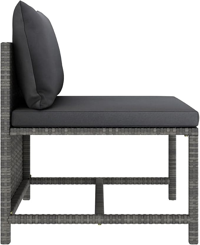 9-Piece Garden Lounge Set, Modular Outdoor Patio Furniture Sectional - Image 9