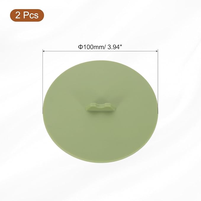 uxcell Silicone Cup Lids, Reusable Anti-Dust Tight Seal Silicone Mugs Cover - Image 2