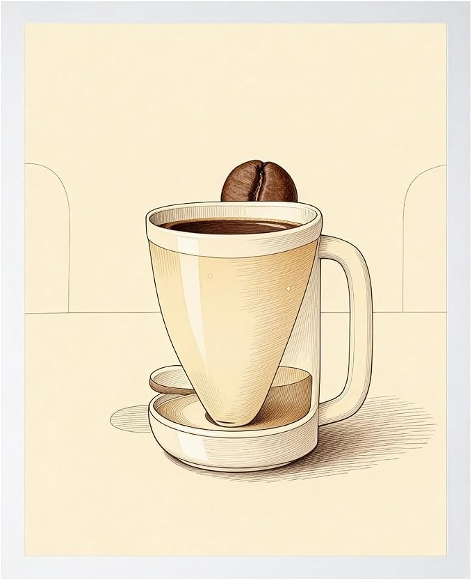 Lawrence Williams Designs Coffee Cup Poster by LawrenceWilliamsDesigns