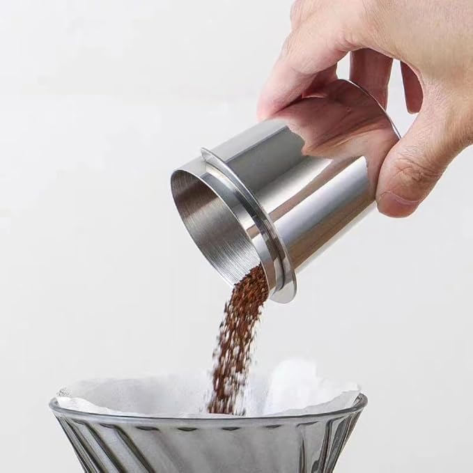 Espresso Dosing Cup, 58mm Stainless Steel Coffee Dosing Cup Portafilter Coffee - Image 4