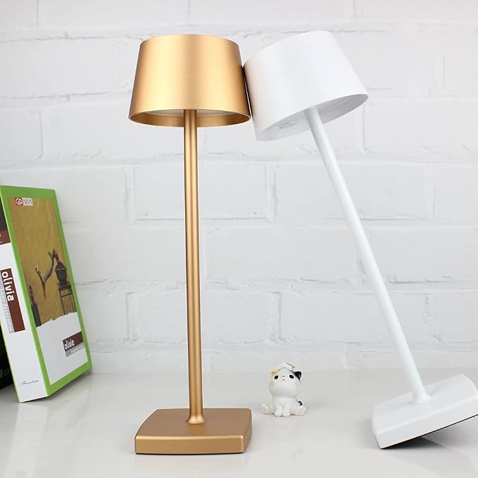 Cordless Table Lamp, 6000mAh Rechargeable Battery, IP54 Waterproof, Aluminum - Image 3