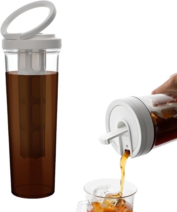 watchget Portable Cold Brew Coffee Maker 34oz/1L Iced Coffee Maker and Tea by watchget