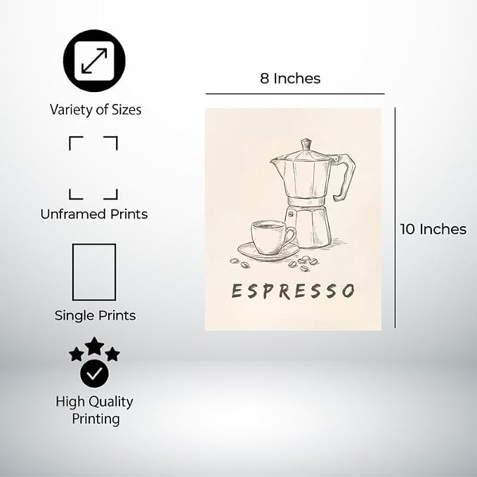 Lawrence Williams Designs Espresso Coffee Poster - Image 2
