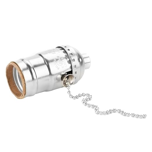 Lamp Socket Replacement, E27 Lamp Holder, Aluminum Vintage Light Socket Pull - Image 9