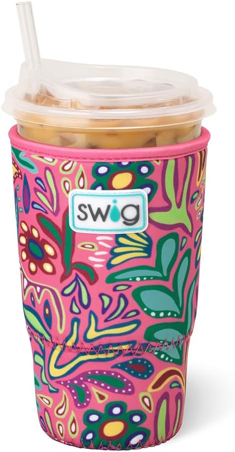 Swig Life Large Iced Cup Coolie, 30-32oz Iced Coffee Cup Insulator Sleeve by SwigLife