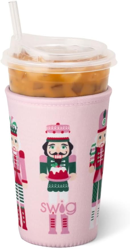 Swig Life Medium Iced Cup Coolie, Standard 22oz Iced Coffee Cup Insulator Sleeve by SwigLife
