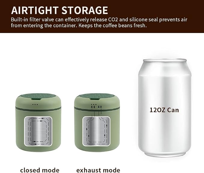 watchget Portable Mini Airtight Coffee Canister - Image 3