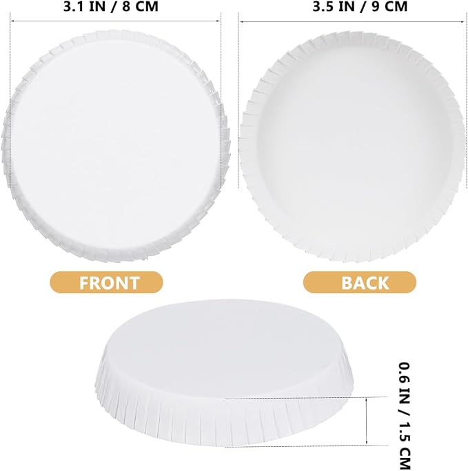 DOITOOL Disposable Cup Lids 100Pcs Paper Covers - Image 4