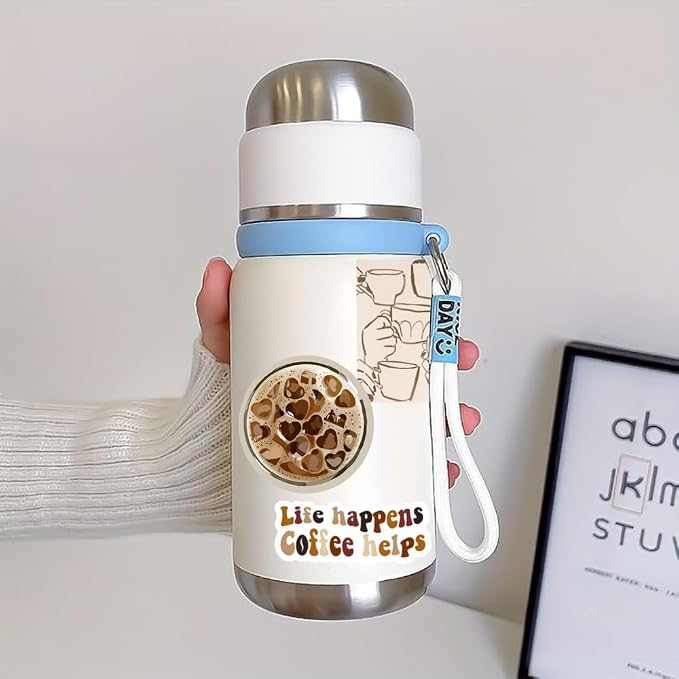 50PCS Coffee Stickers, Waterproof Vinyl Coffee Themed Decals - Image 5