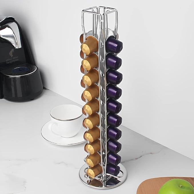 For Nespresso Carousel Holds 40 Capsules, Ninyoon OriginalLine Pod Storage - Image 3