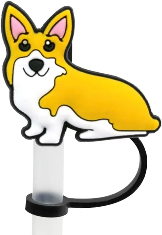 6 Pack 8mm Cute Fun Straw Toppers - Image 3
