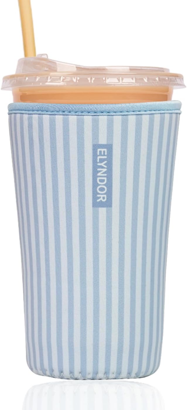 Reusable Insulated Sleeve for Iced Coffee Cup, Coffee Neoprene Sleeve for Cold by Unknown