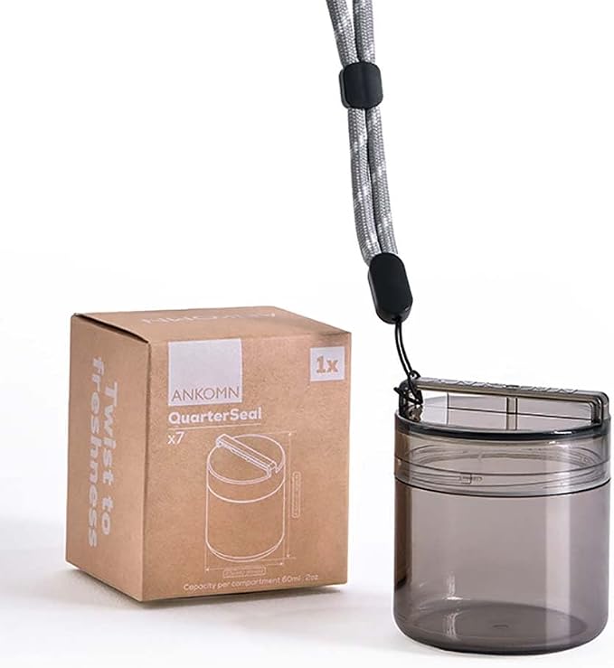 ANKOMN QuarterSeal X7 Airtight Modular Coffee Canister – Single Dose Bean by Ankomn