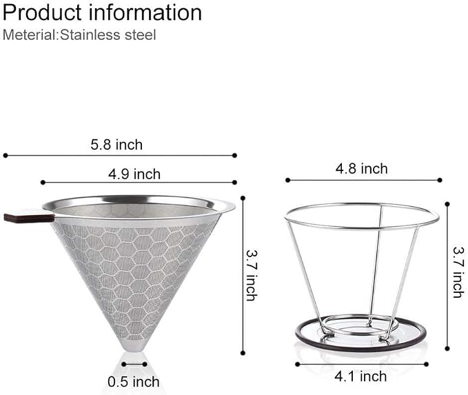 HOMEE Pour Over Coffee Dripper - Image 3