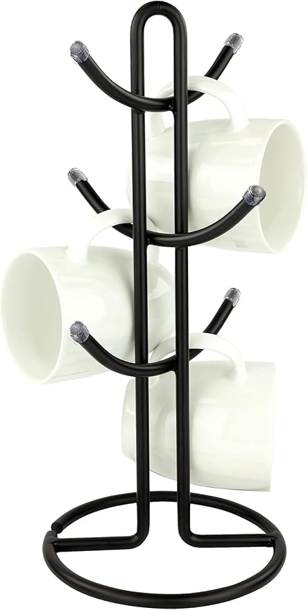 FitWell Mugs Holder, Mug Tree, Coffee Mug Holder, Coffee Mug Tree, Mug Organizer by FitWellHomeProducts