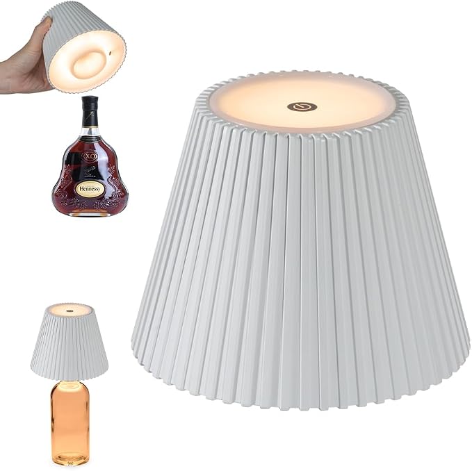 WILIT Wireless Botte Lamp Shade, LED Liquor Bottle Light 3 Level Brightness by WILIT