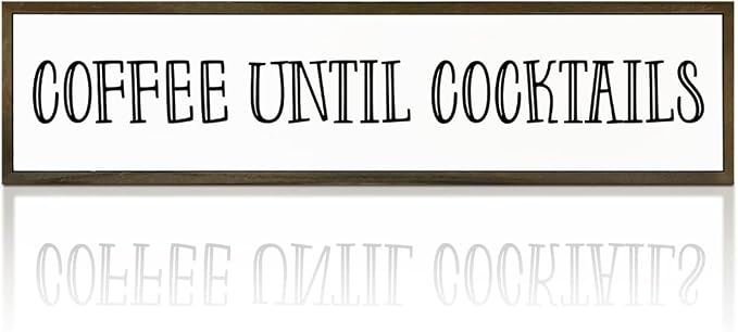 Coffees Wood Sign, Coffees Wood Decoration, Farmhouse Home Kitchen Decor by WKYAER