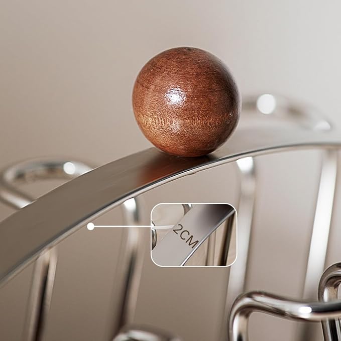 Stainless Steel 6 Cups Mug Holder Drying Rack Stand Drinking Glass Cup Holder - Image 3