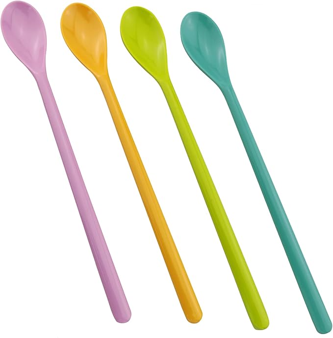 4PCS 8.9 inches Long Handle Mixing Spoons - Image 5